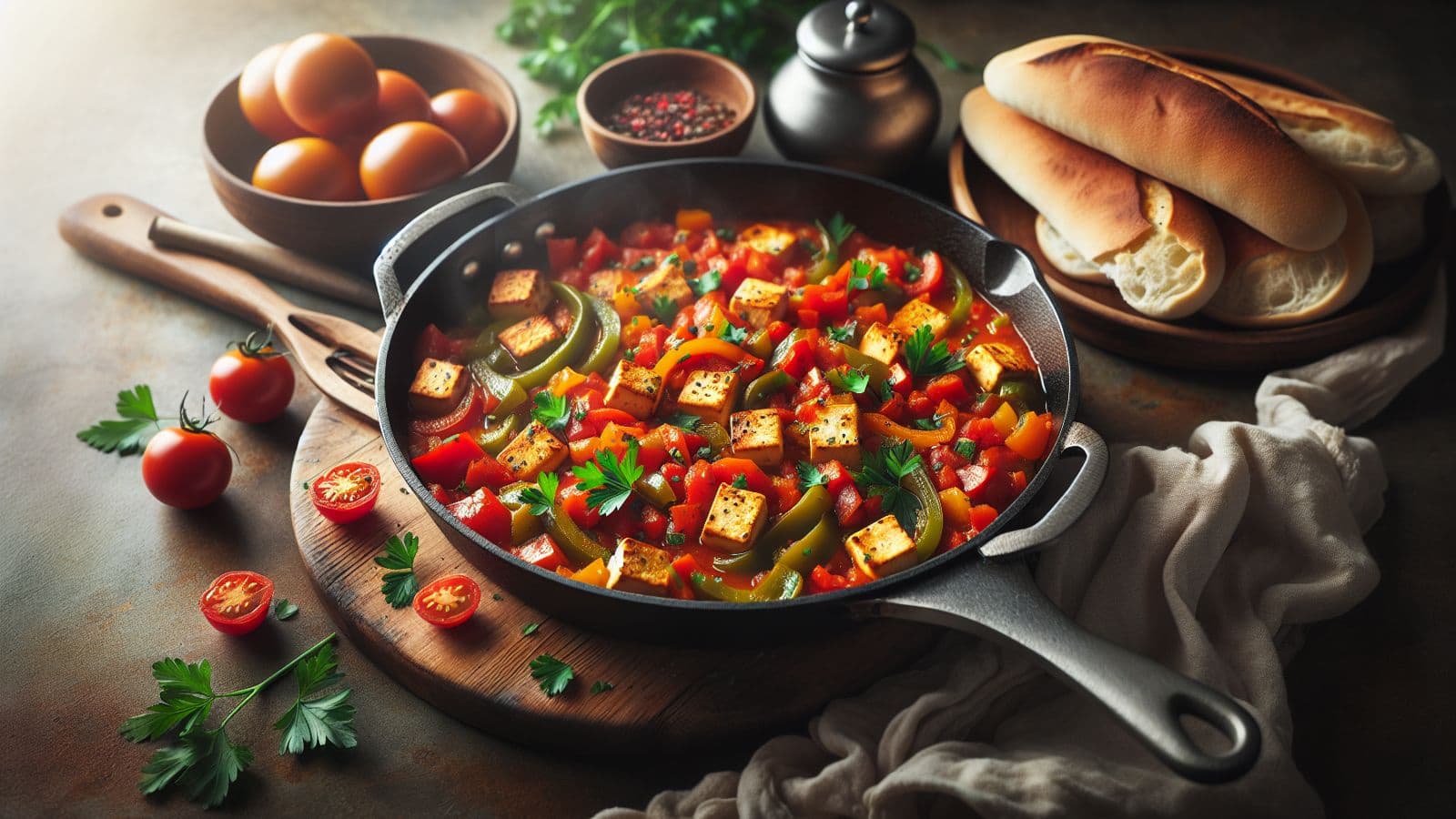 Guests coming over? Serve this traditional shakshuka with tofu