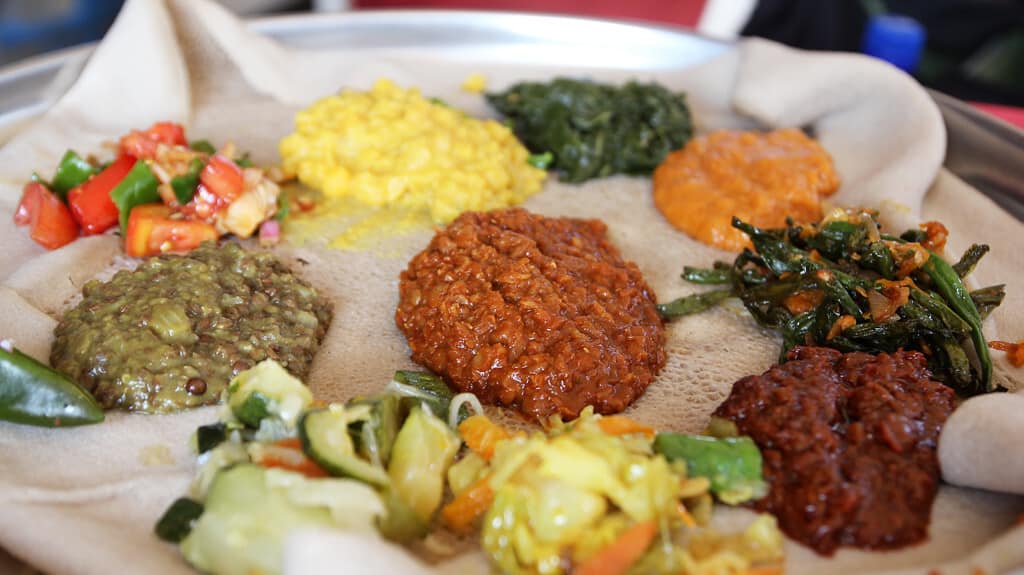 Recipe: Serve your guests this Ethiopian injera with vegetable medley