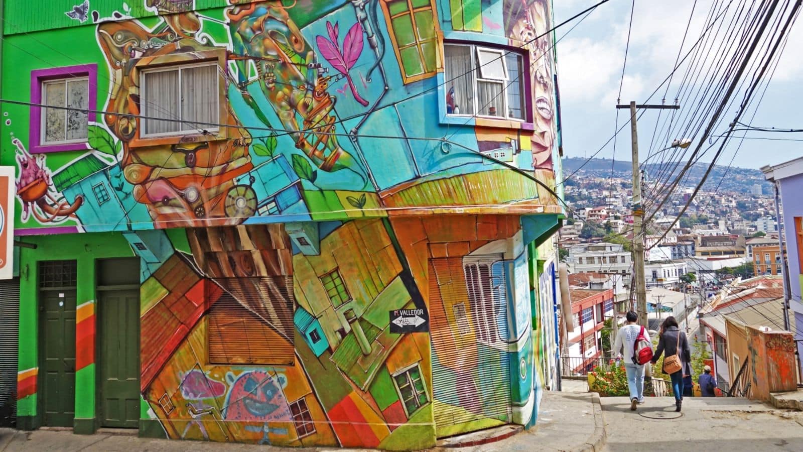 Valparaiso, Chile is a canvas of urban art and history