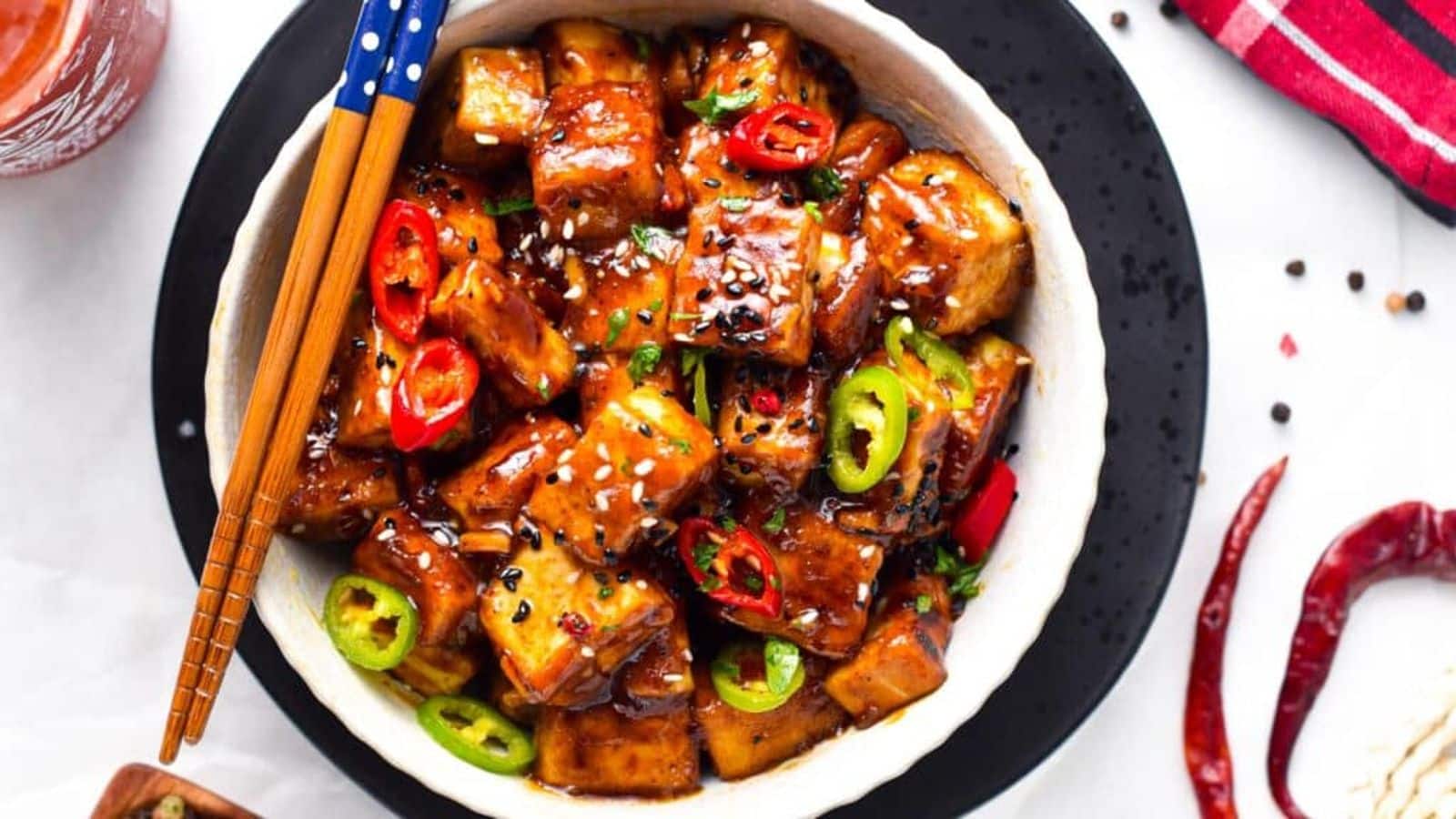 Make tangy szechuan tofu stir-fry with this recipe