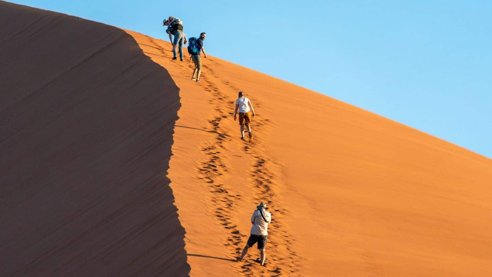 Hike the majestic dunes of Sossusvlei, Namibia