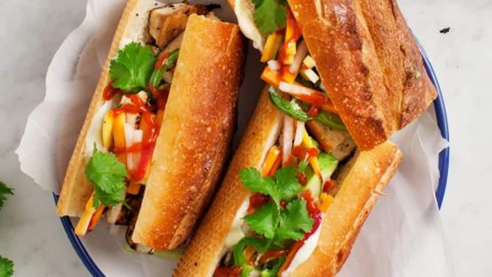 Check out this fusion Vietnamese banh mi sandwich recipe