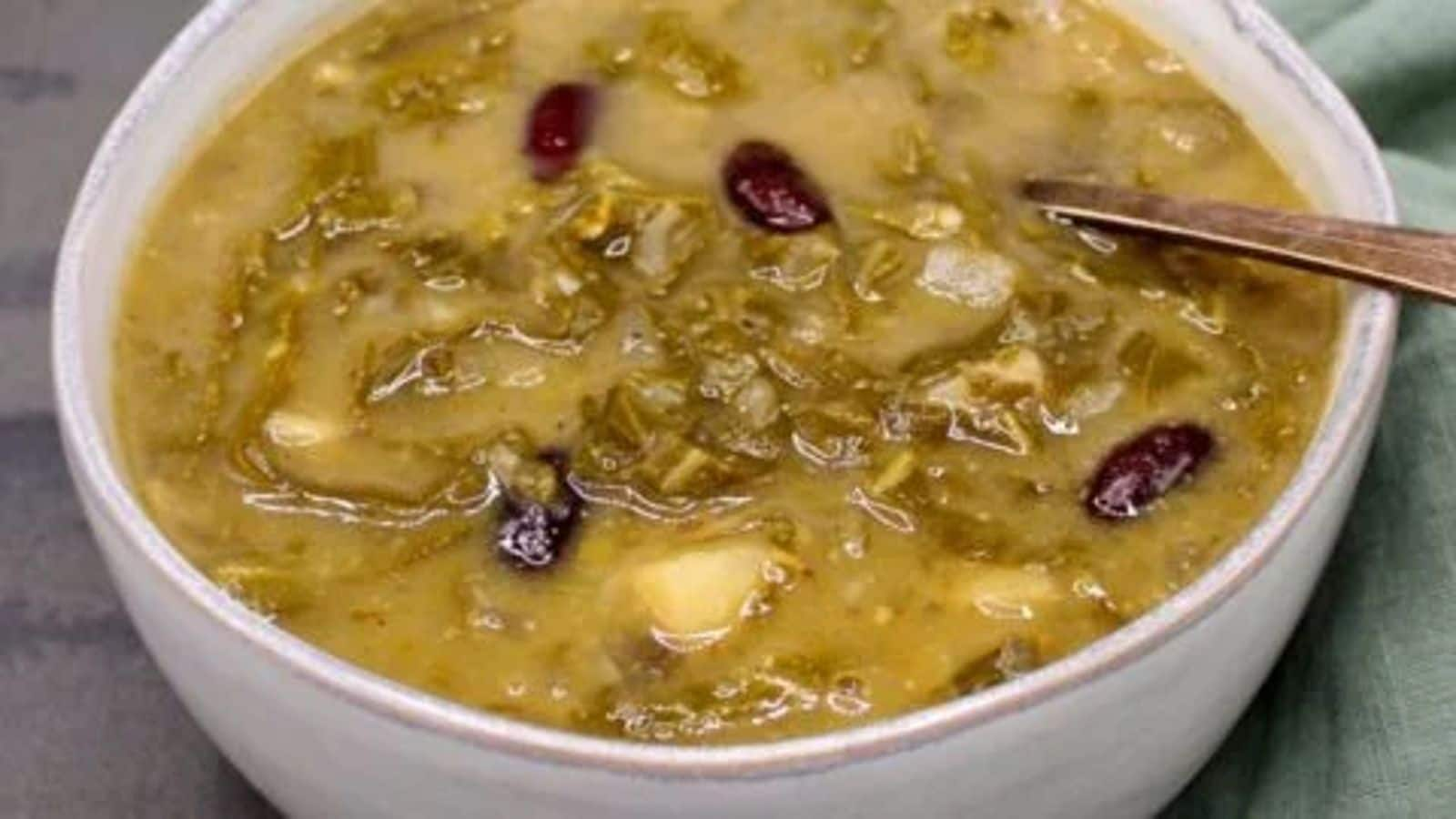 Try this vegetarian Portuguese caldo verde recipe