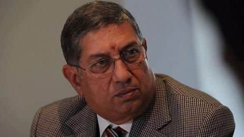 N Srinivasan hits back at the CoA N Srinivasan hits back at the CoA