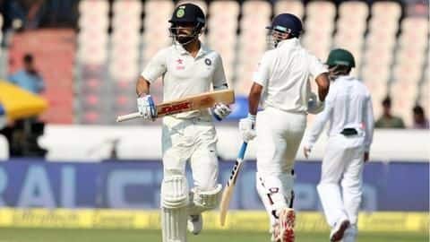 Vijay, Kohli dominate Bangladesh in Hyderabad test Vijay, Kohli dominate Bangladesh in Hyderabad test