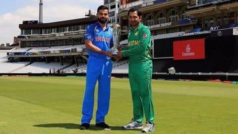 Champions Trophy: India win toss and decide to bowl first Champions Trophy: India win toss and decide to bowl first