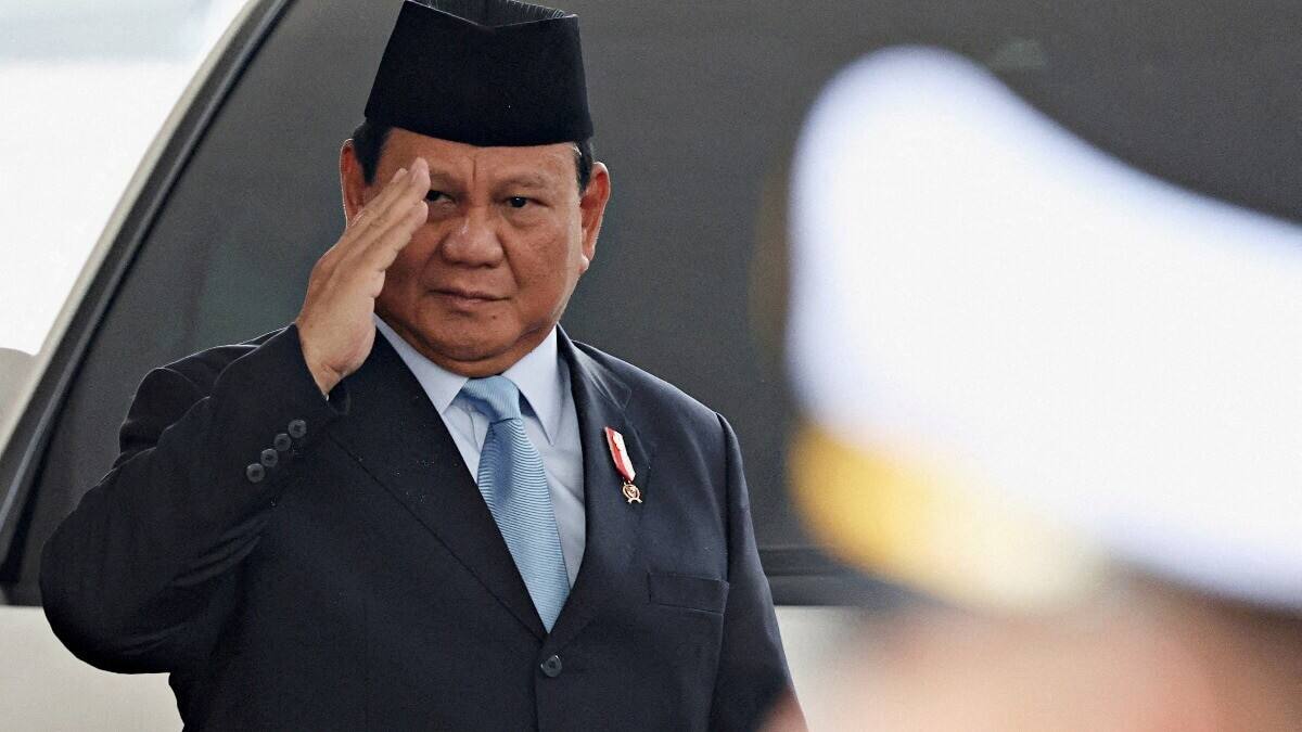 Former Indonesian army general Prabowo Subianto sworn in as president