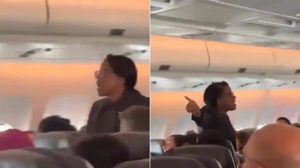 'Behave..or you're getting off': Air Canada flight attendant loses cool 