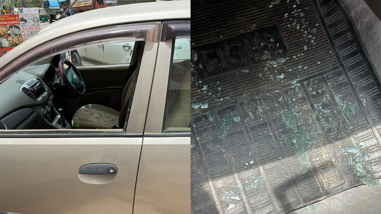 Bengaluru scooterist shatters car window with child inside 