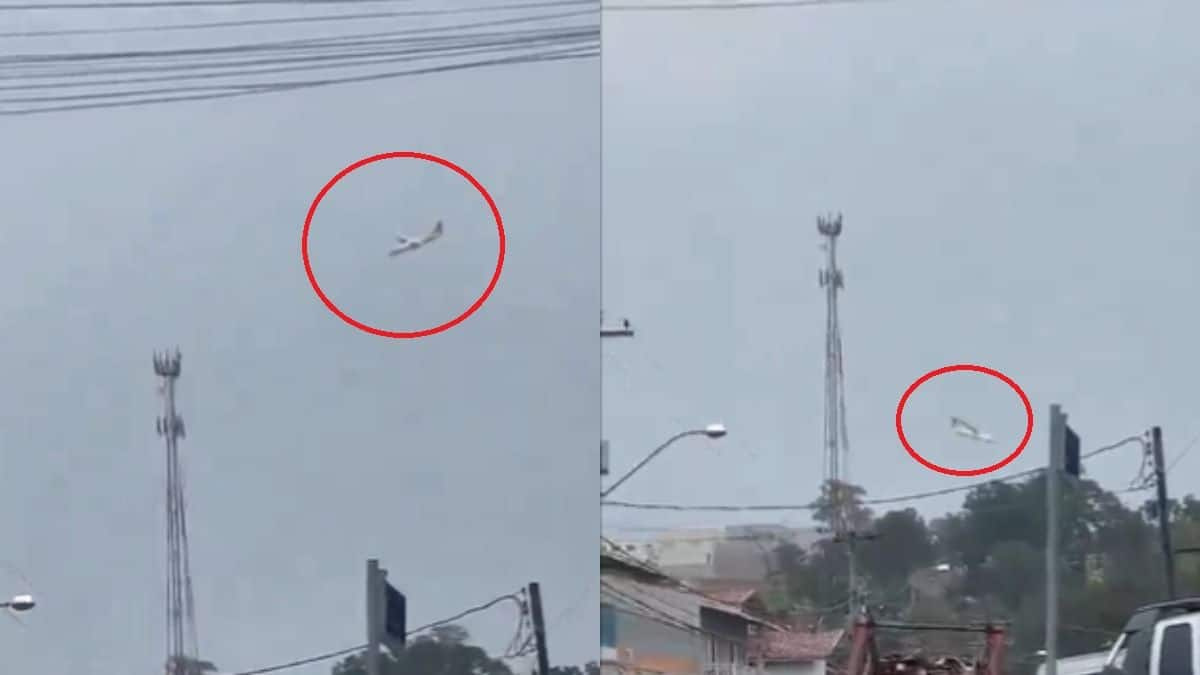 Video captures terrifying moment plane crashes in Brazil, killing 61 