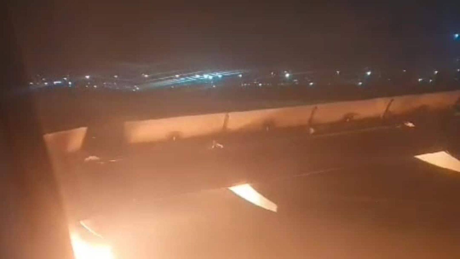AI Express flight makes emergency landing after engine catches fire