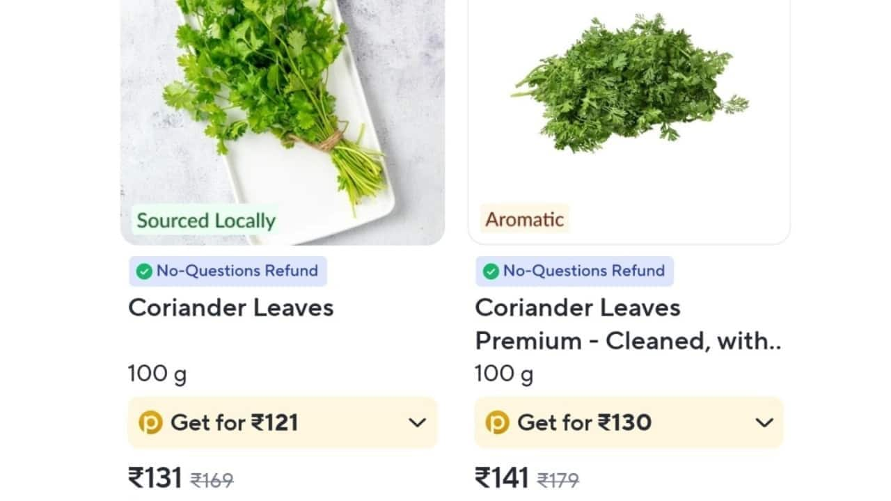 Zepto issues clarification after 100g coriander sold for ₹141 