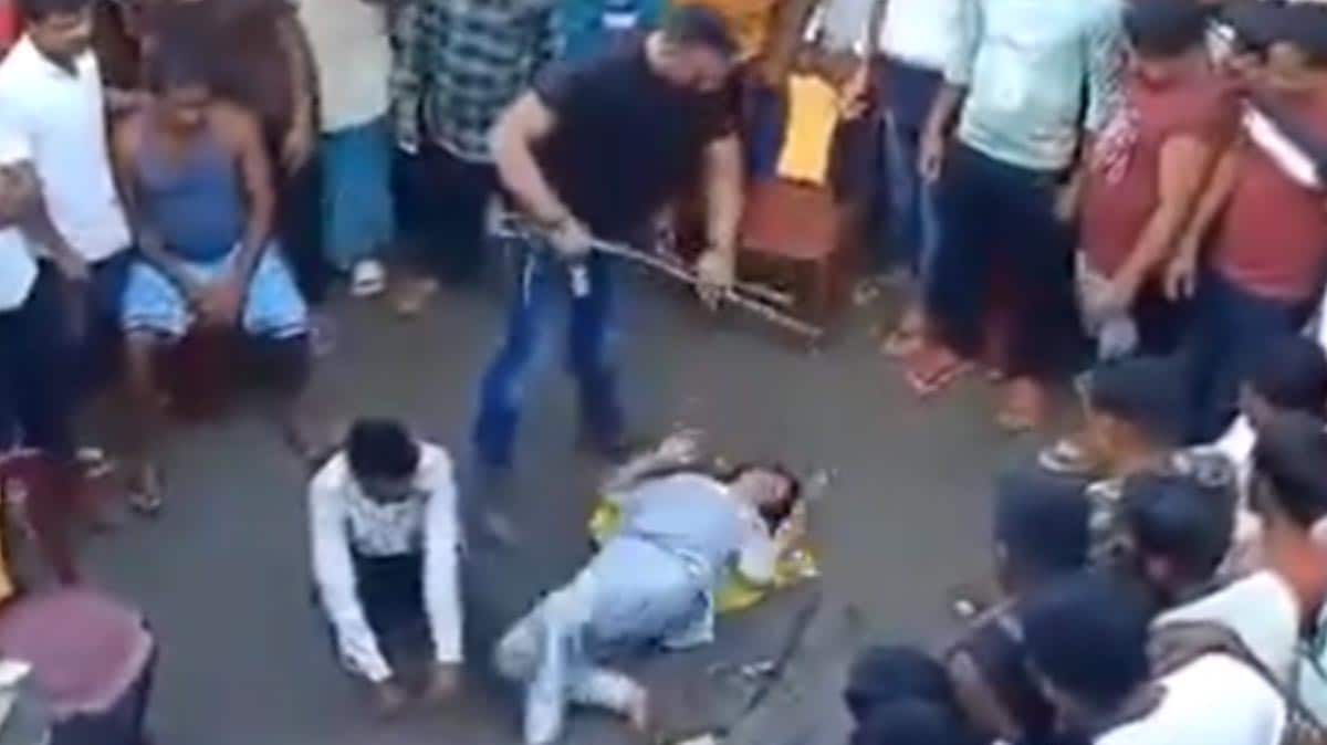 TMC worker thrashes man, woman on street; BJP flags video 