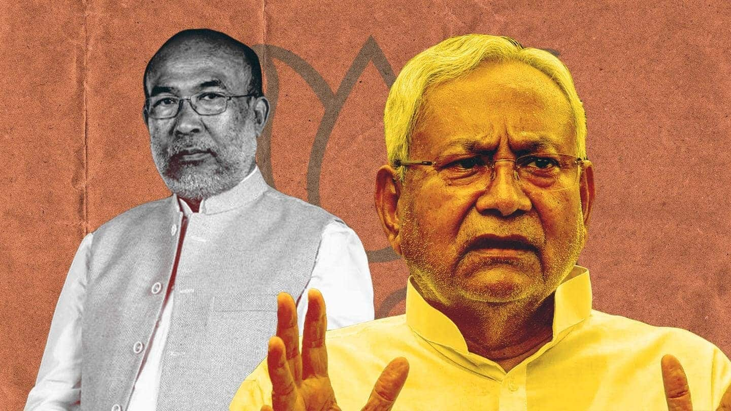 Nitish Kumar's JD(U) withdraws support for BJP-led government in Manipur 