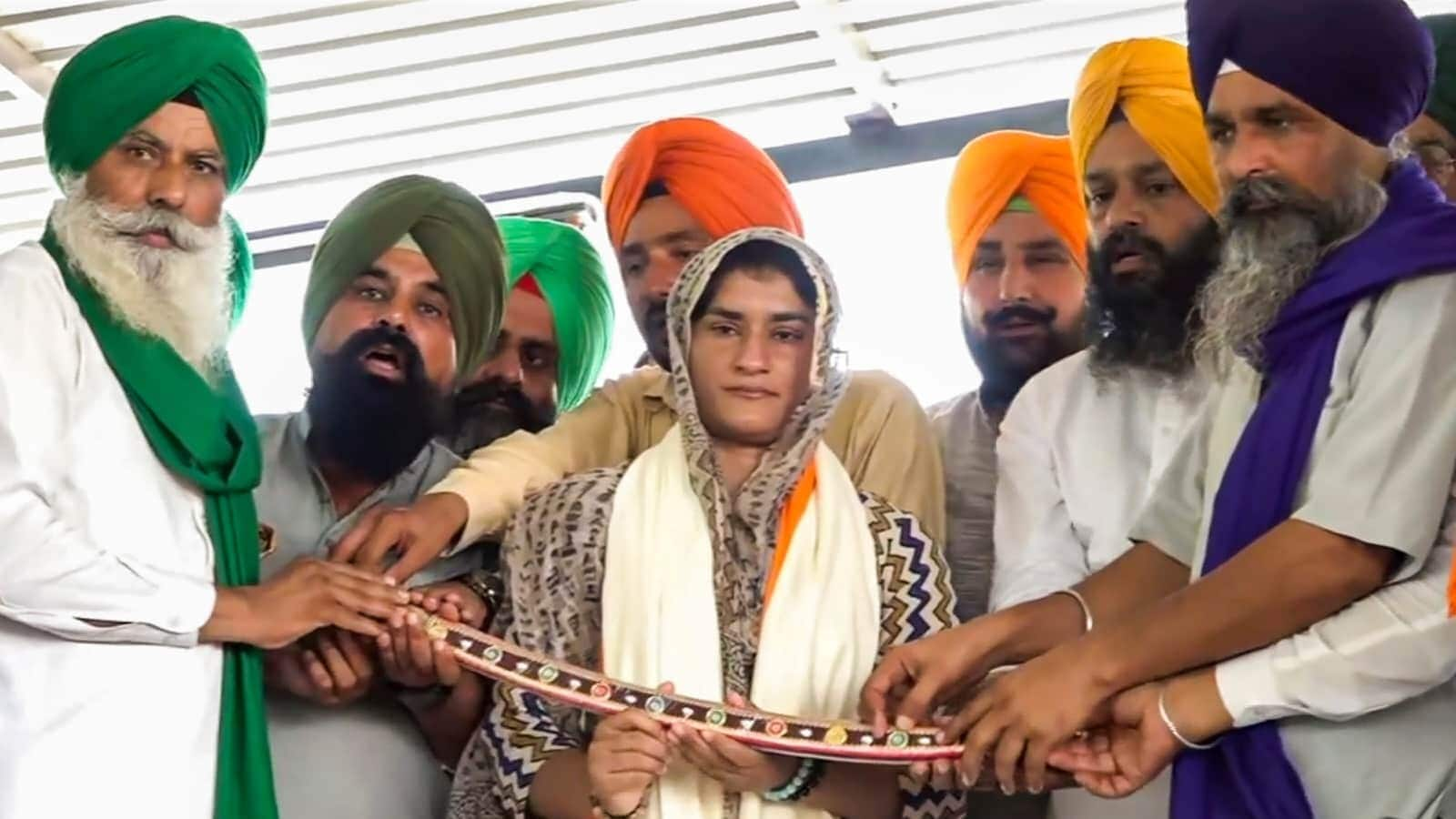 Vinesh Phogat joins farmers' protest, answers questions on political future