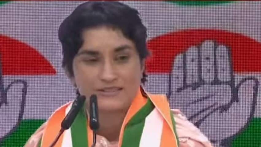 'All parties except…': Vinesh Phogat attacks BJP after joining Congress 