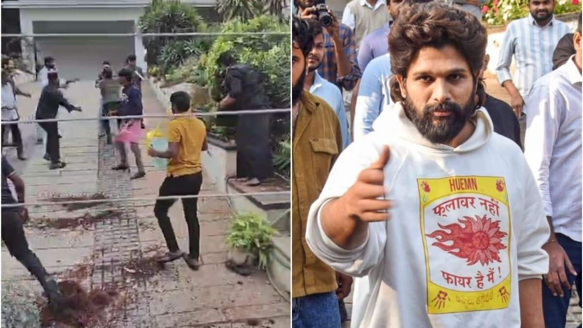 Protesters storm, vandalize Allu Arjun's Hyderabad home over stampede death  