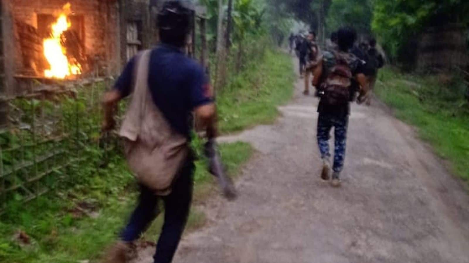 Militants set ablaze police outpost, houses in Manipur's Jiribam district