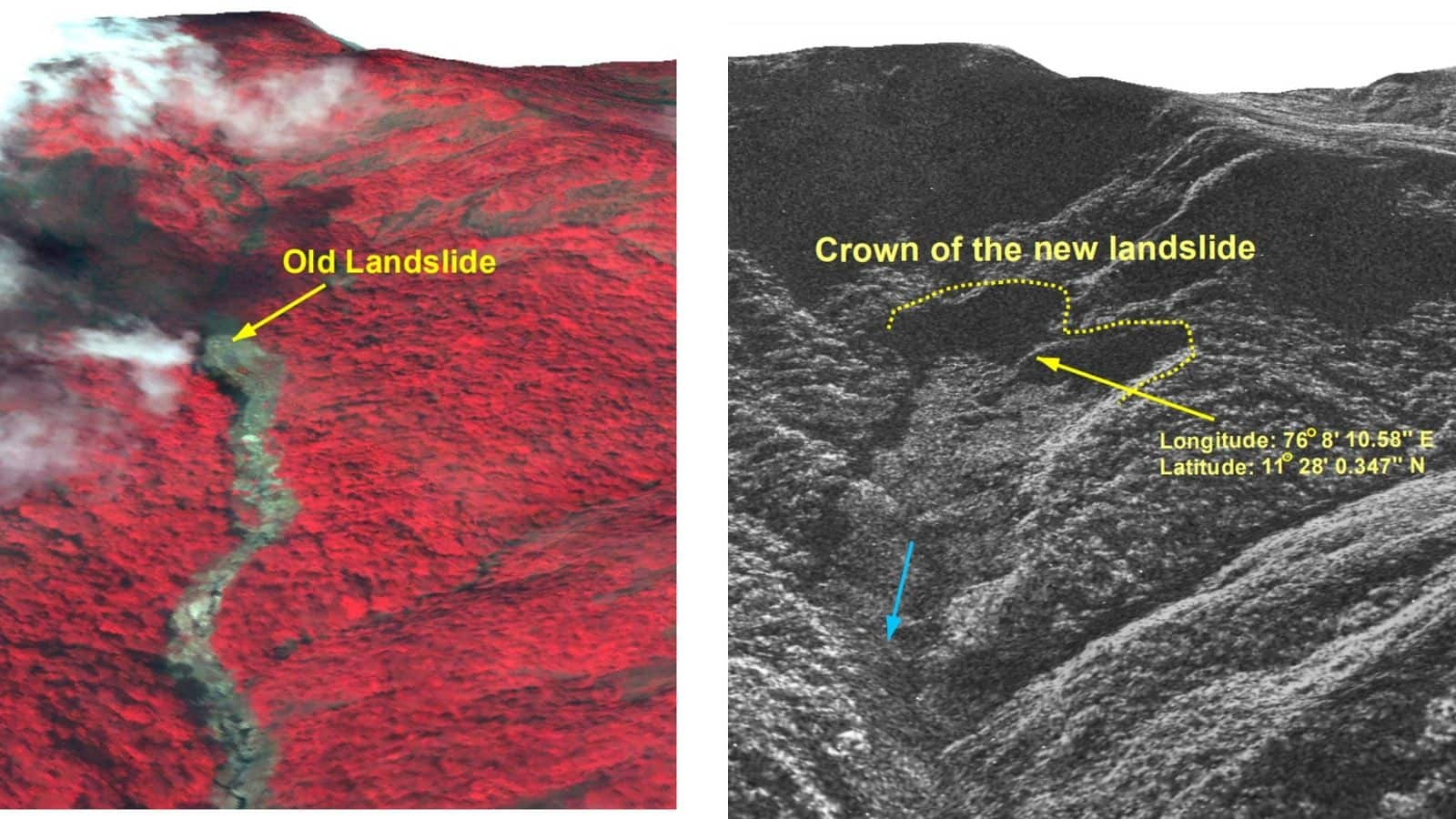 ISRO's images show how old landslide triggered Wayanad tragedy