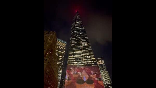 US's tallest building lights up for Diwali