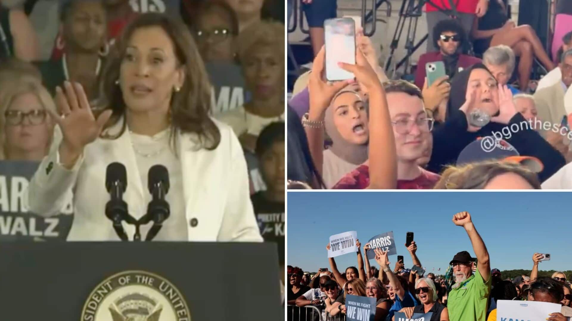 'If you want Trump to win..': Harris confronts Gaza protesters