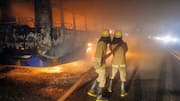 Bus catches fire on Mumbai-Pune Expressway; 2nd incident in day 