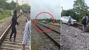 Woman drives car on Telangana rail-track; disturbs services for 2hrs  