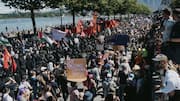 G7 Summit: Thousands march against world leaders in Geneva