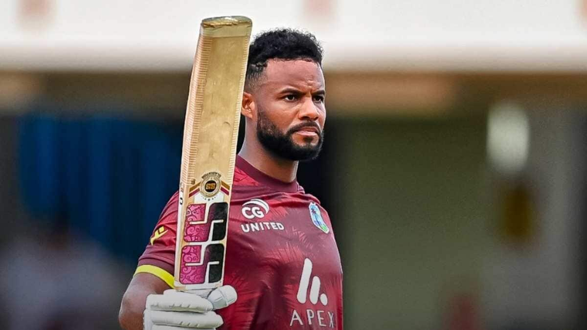 Shai Hope equals Desmond Haynes with 17th ODI century