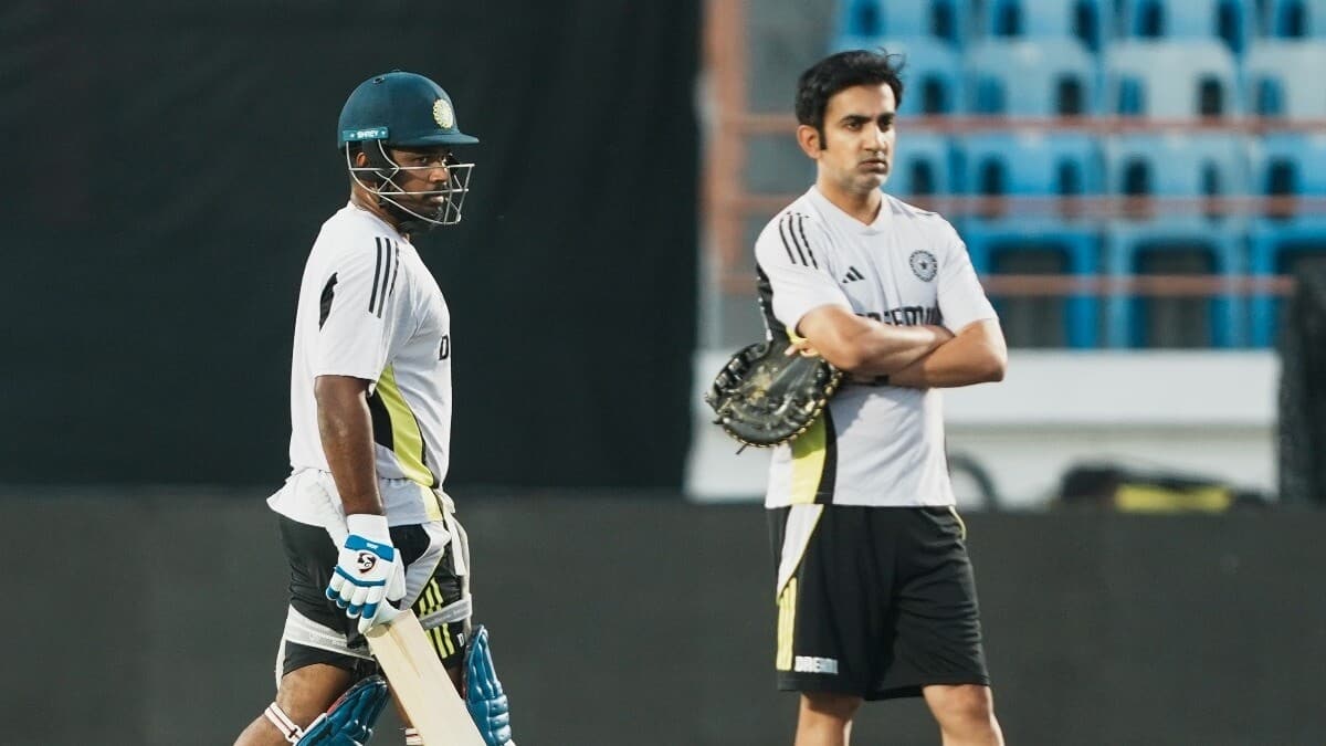 Sanju Samson trains against bouncers ahead of 3rd T20I