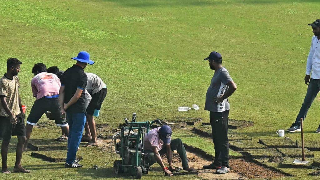 AFG-NZ, One-off Test: Outfield dug up to fix wet patch 