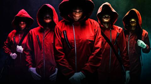 'Money Heist 5' wraps filming, cast poses one last time 'Money Heist 5' wraps filming, cast poses one last time