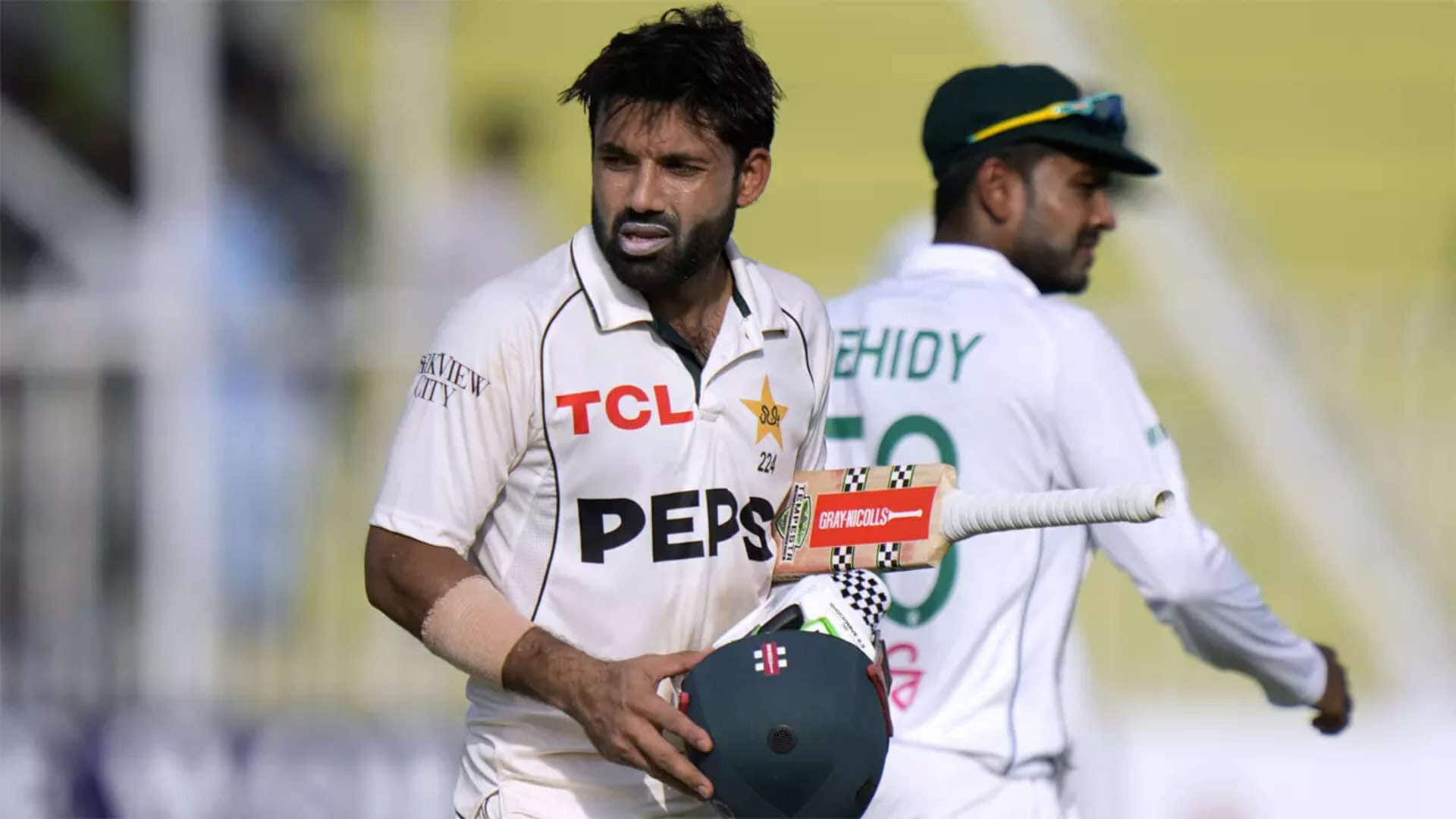 PAK vs BAN: Mohammad Rizwan denied double-ton after declaration