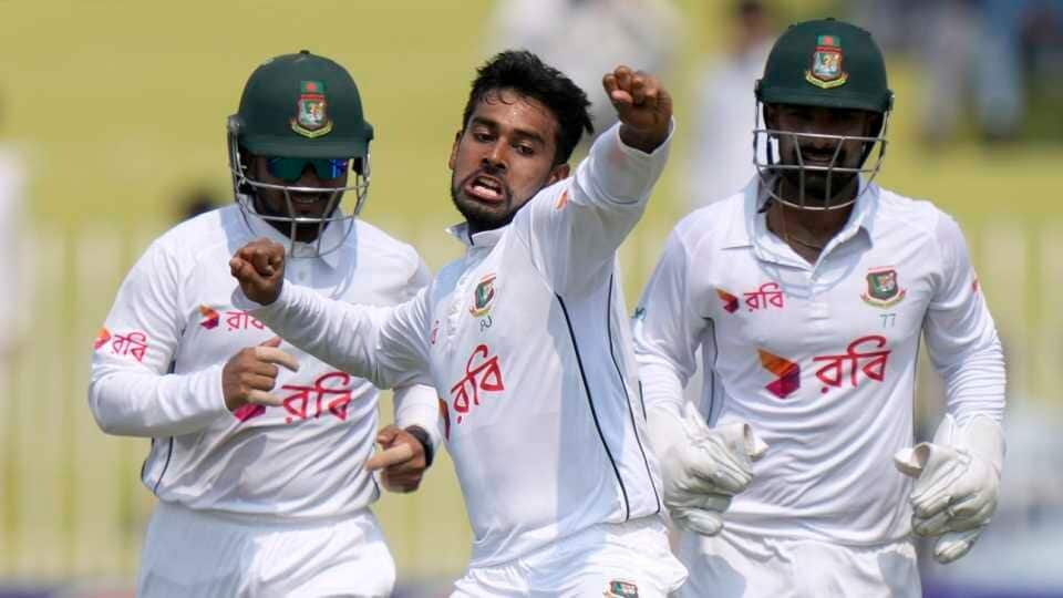 2nd Test: Nahid Rana's four-fer leaves Pakistan reeling in Rawalpindi