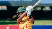 Zimbabwe's Dion Myers slams his third T20I fifty: Key stats 