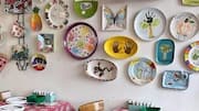 Use ceramic plates to revamp your walls 