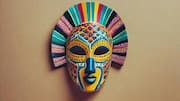How to make colorful African masks 