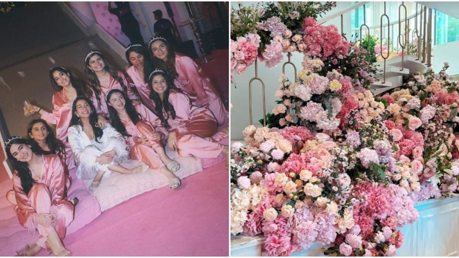 Radhika Merchant celebrates lavish pink-themed bridal shower; Janhvi Kapoor attends