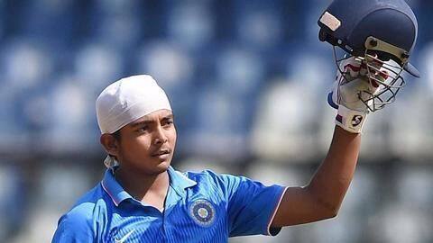 Prithvi Shaw emulates young Sachin with his Duleep Trophy feat Prithvi Shaw emulates young Sachin with his Duleep Trophy feat