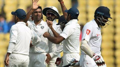 Ind vs SL 2nd Test: Lanka bundled out for 205 Ind vs SL 2nd Test: Lanka bundled out for 205