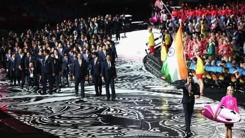 Commonwealth Games opening ceremony: PV Sindhu leads Indian contingent Commonwealth Games opening ceremony: PV Sindhu leads Indian contingent