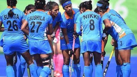 Indian women's hockey team beat Belgium men's junior team Indian women's hockey team beat Belgium men's junior team
