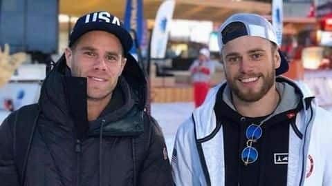 Skier Gus Kenworthy's kiss at Winter Olympics wins hearts Skier Gus Kenworthy's kiss at Winter Olympics wins hearts
