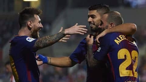 Barcelona continue their winning streak with 3-0 win against Girona Barcelona continue their winning streak with 3-0 win against Girona