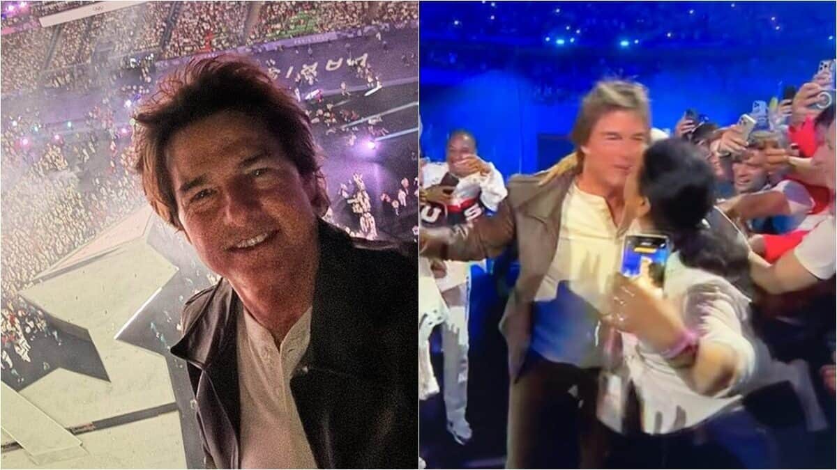 Tom Cruise shocked as fan forcibly kisses him at Olympics