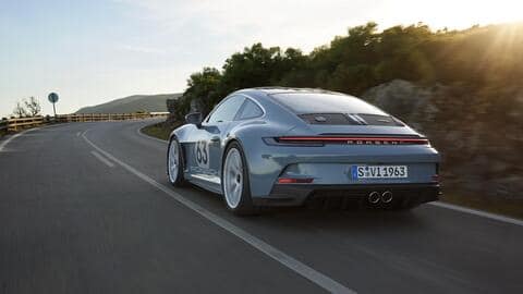 The coupe draws styling cues from the 1969 911 S