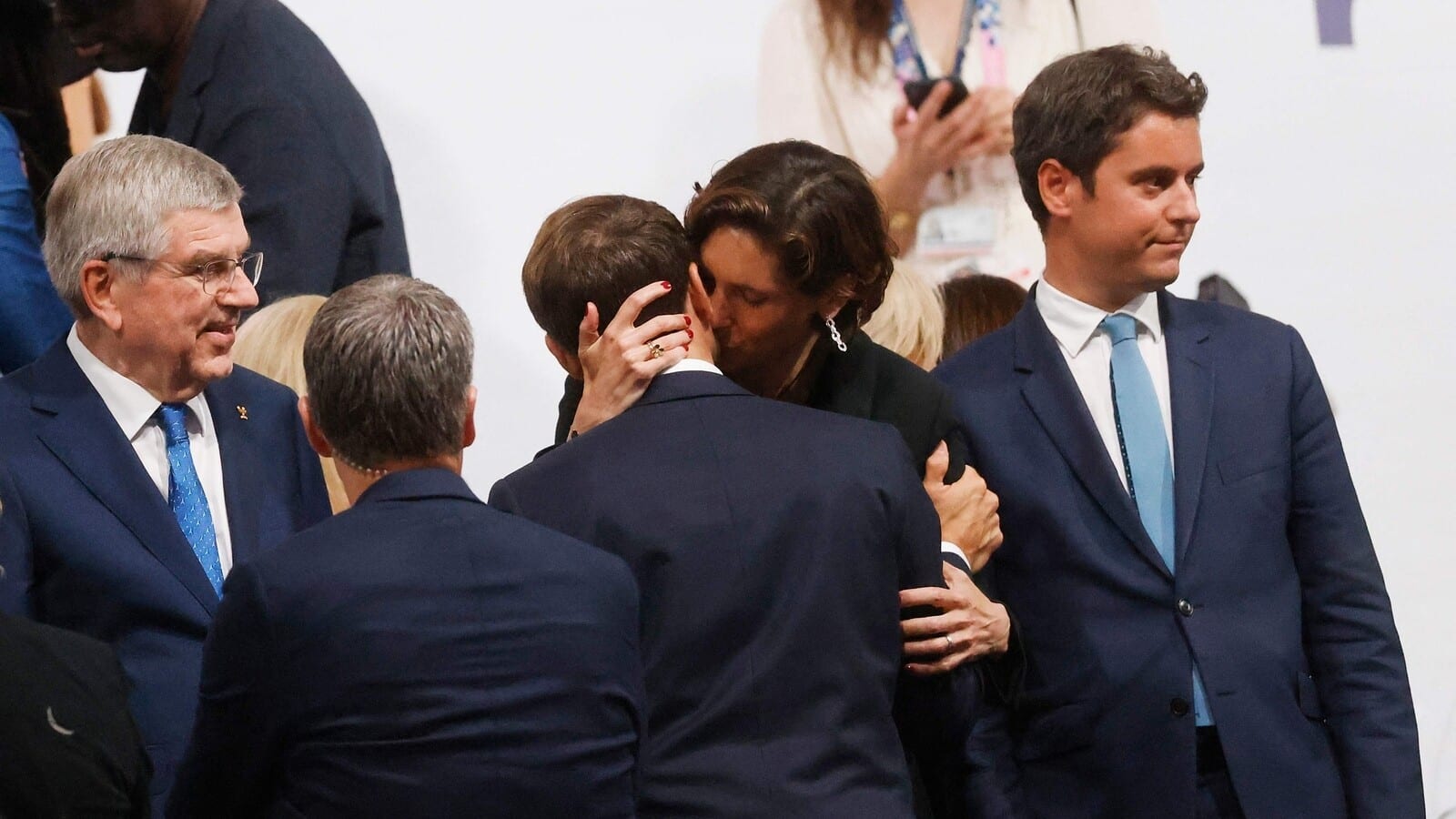 Netizens lose it over French President Macron, minister's 'embarrassing' kiss