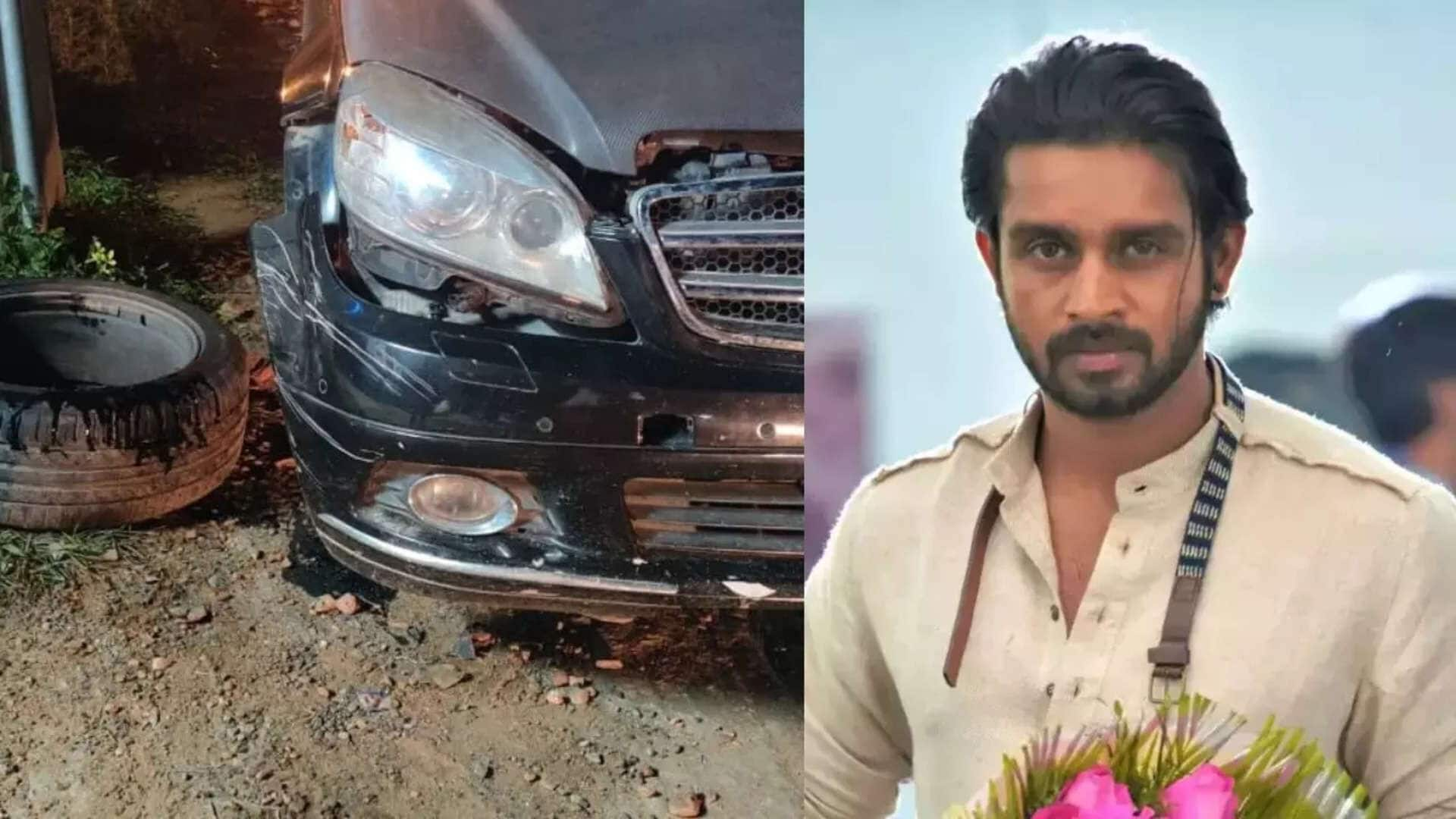 Kannada actor Kiran injured in car accident before film release