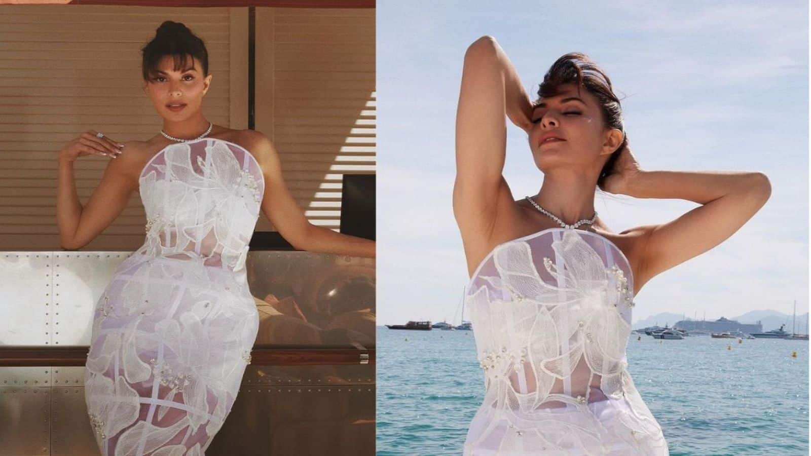 Jacqueline Fernandez stuns in sheer dress at Cannes; see pictures