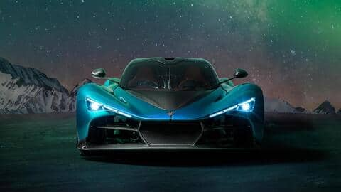 The hypercar boasts a top speed of 450km/h